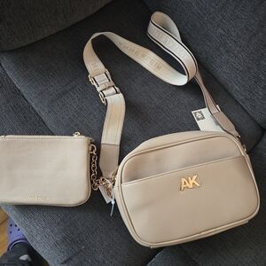 Anne Klein Stone Crossbody Bag with Pouch